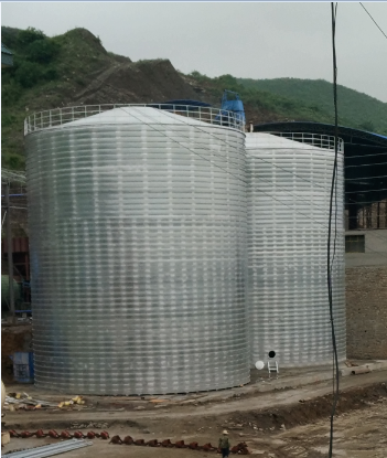 积石山粮食钢板仓的安装全过程不用热焊接